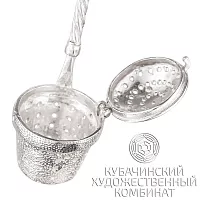 Ситечко для чая из серебра 925 пробы