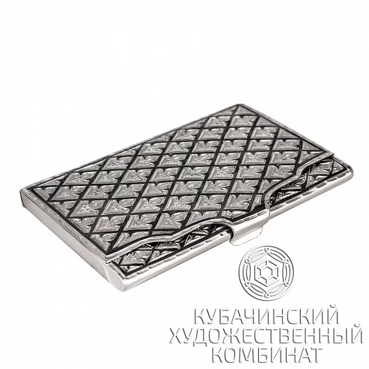 Визитница серебряная