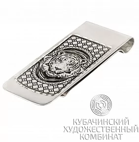 Зажим для денег из серебра
