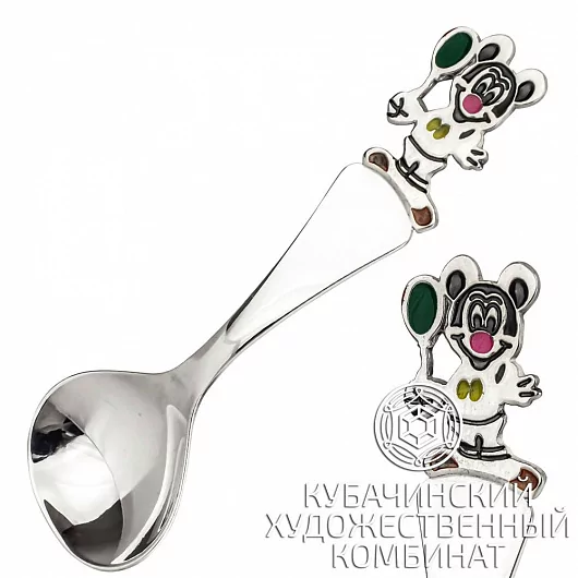 Ложка "Микки Маус" из серебра 925 пробы