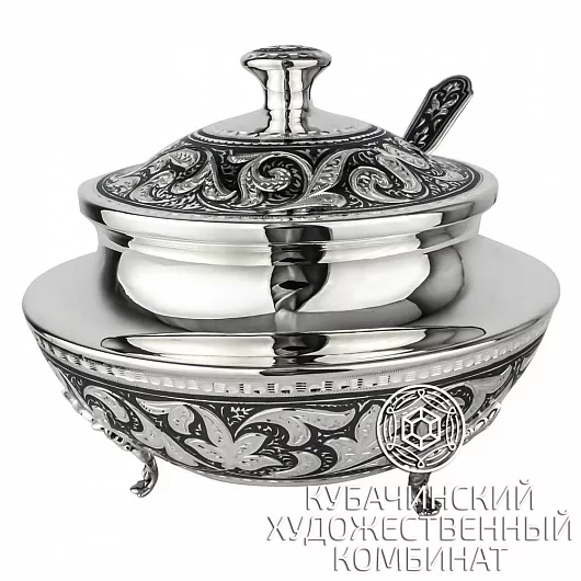 Сахарница из серебра