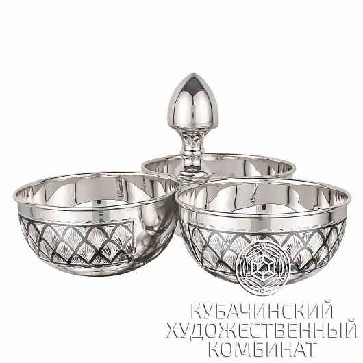 Менажница серебряная