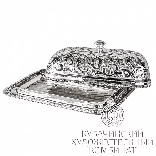Маслёнка из серебра