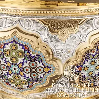 Кастрюля и половник из серебра на 4000 мл