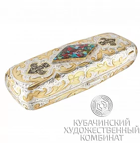 Футляр серебряный для очков 