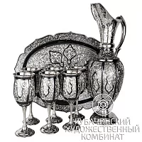 Винный сервиз из серебра на 1900 мл