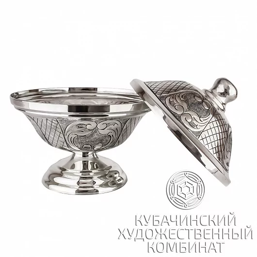 Икорница серебряная на 155 мл