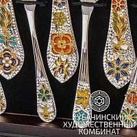 Столовый набор из серебра 925 пробы