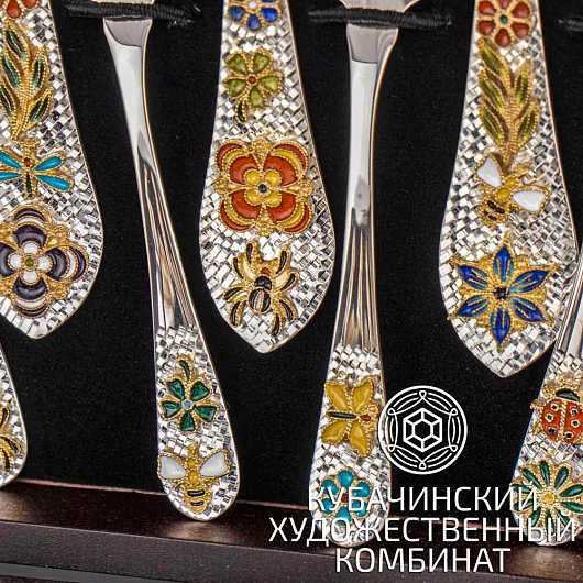 Столовый набор из серебра 925 пробы