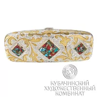 Футляр серебряный для очков 
