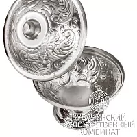 Икорница из серебра 925 пробы на 115 мл