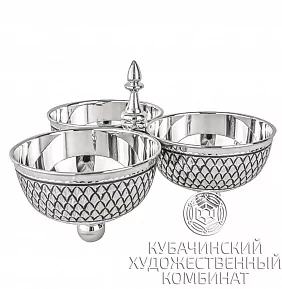 Менажница серебряная