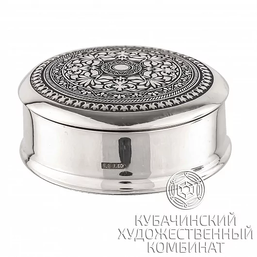 Таблетница из серебра