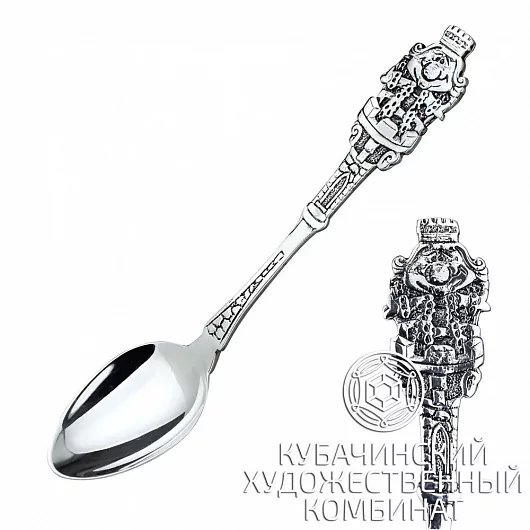 Ложка чайная "Башня" из серебра