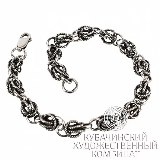 Браслет из черненого серебра 