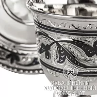 Кофейная пара из серебра на 110 мл