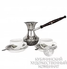 Кофейный набор из серебра на 350 мл