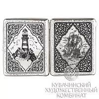 Портсигар из серебра