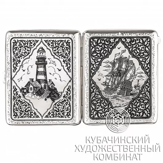 Портсигар из серебра