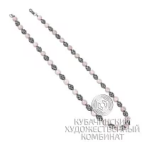 Бусы серебряные 