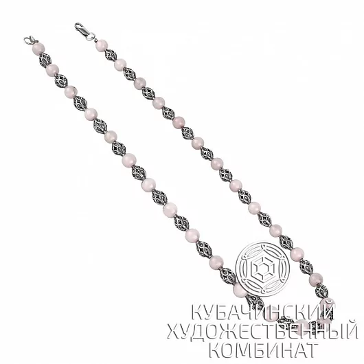 Бусы серебряные 