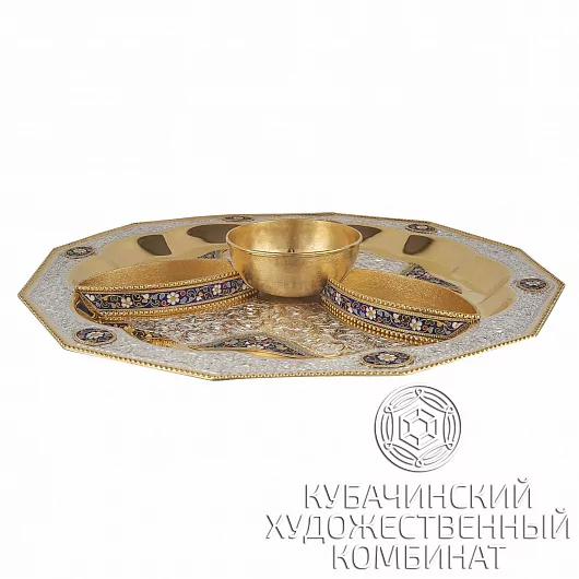 Менажница серебряная