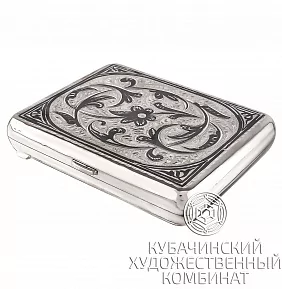 Портсигар из серебра