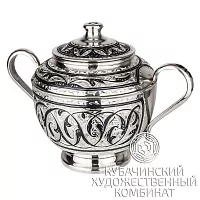 Сахарница  серебряная 