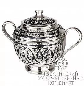 Сахарница  серебряная 