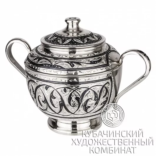Сахарница  серебряная 