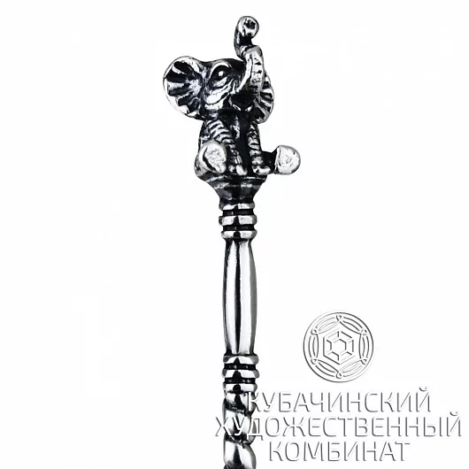 Ложка чайная "Слон" из серебра