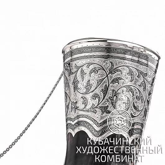 Рог из серебра на 750 мл