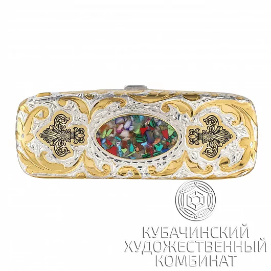 Футляр серебряный для очков 