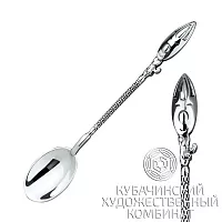 Ложка кофейная "Кот" из серебра
