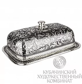 Масленка ручной работы из серебра