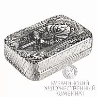 Таблетница серебряная