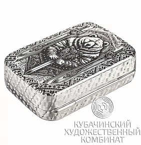 Таблетница серебряная