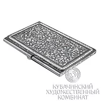 Визитница из серебра 925 пробы
