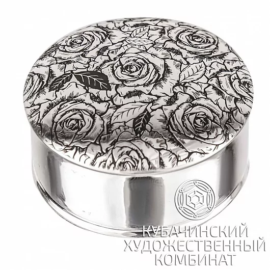 Таблетница серебряная