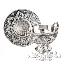 Кофейная пара из серебра