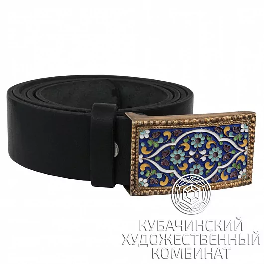Пряжка с позолотой и эмалью