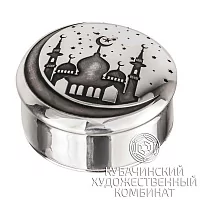 Таблетница серебряная