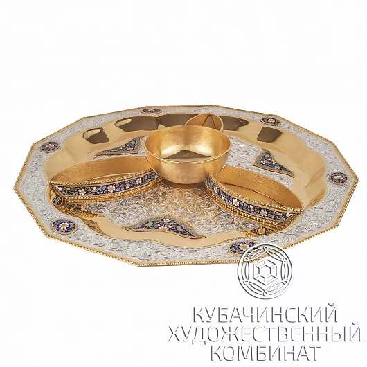 Менажница серебряная