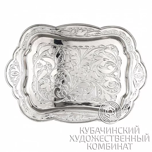 Поднос из серебра