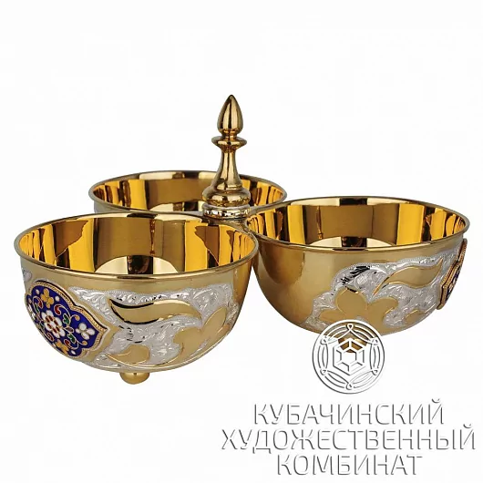 Менажница серебряная