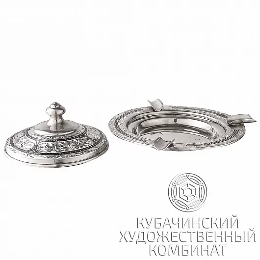 Пепельница из серебра ручной работы