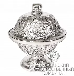 Икорница из серебра 925 пробы на 115 мл