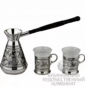 Набор из турки и подстаканников для эспрессо