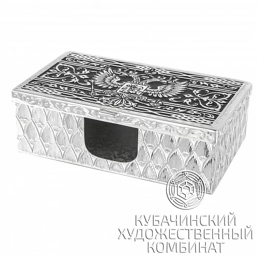 Визитница из серебра
