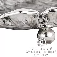 Ваза "Лист" из серебра 925 пробы